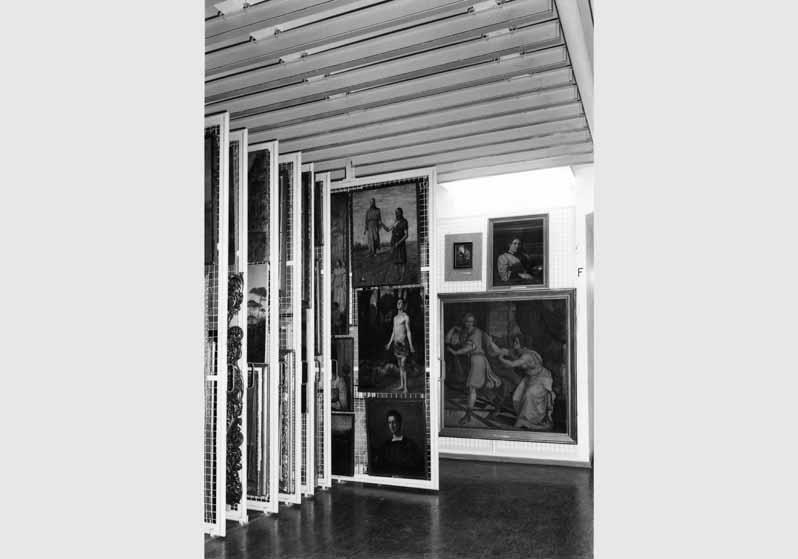 Blick in das Gemäldedepot der Nationalgalerie