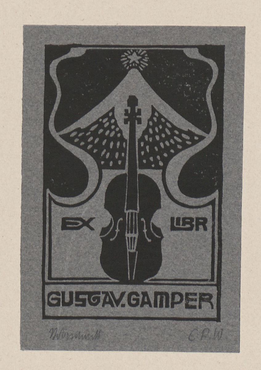 Exlibris Gustav Gamper