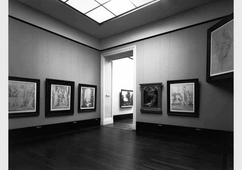 Blick in die Kabinettausstellung "Friedrich Overbecks Kartons zum Freskenzyklus für die Kathedrale in Djakovo" vom 24. Okt. 2002 - 01. Dez. 2002 in der Alten Nationalgalerie