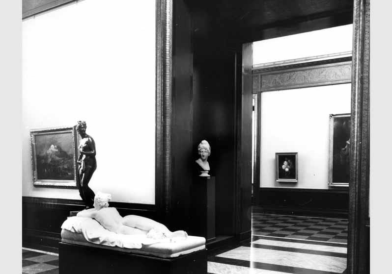 Blick in die Ausstellung der Nationalgalerie