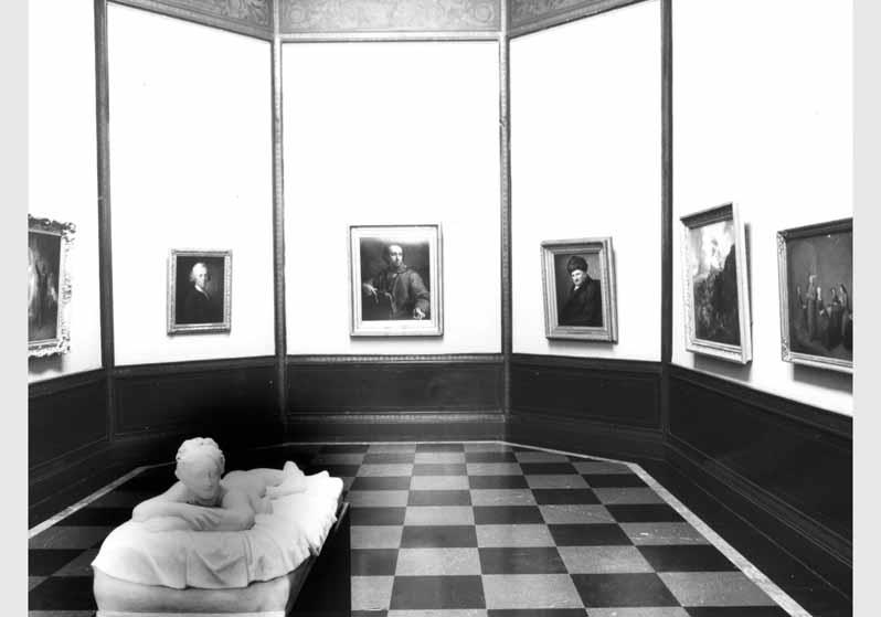 Blick in die Ausstellung der Nationalgalerie