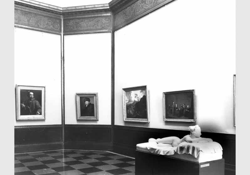 Blick in die Ausstellung der Nationalgalerie