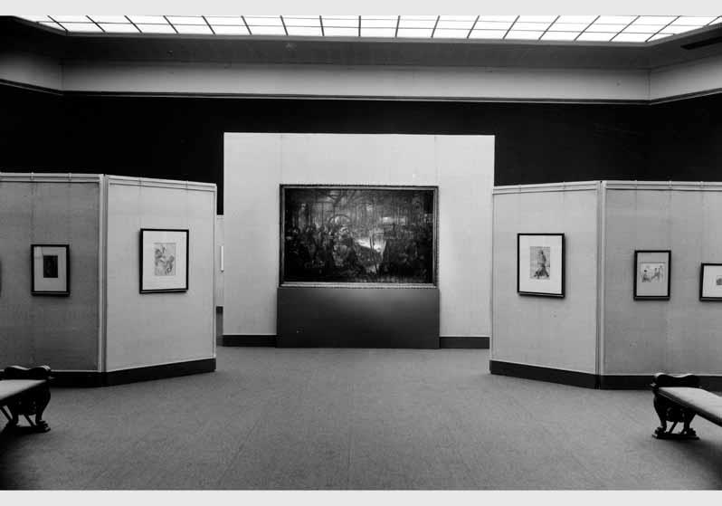 Blick in die Ausstellung "Schätze der Weltkultur von der Sowjetunion gerettet" vom 02. Nov. 1958 - 12. Apr. 1959 in der Nationalgalerie