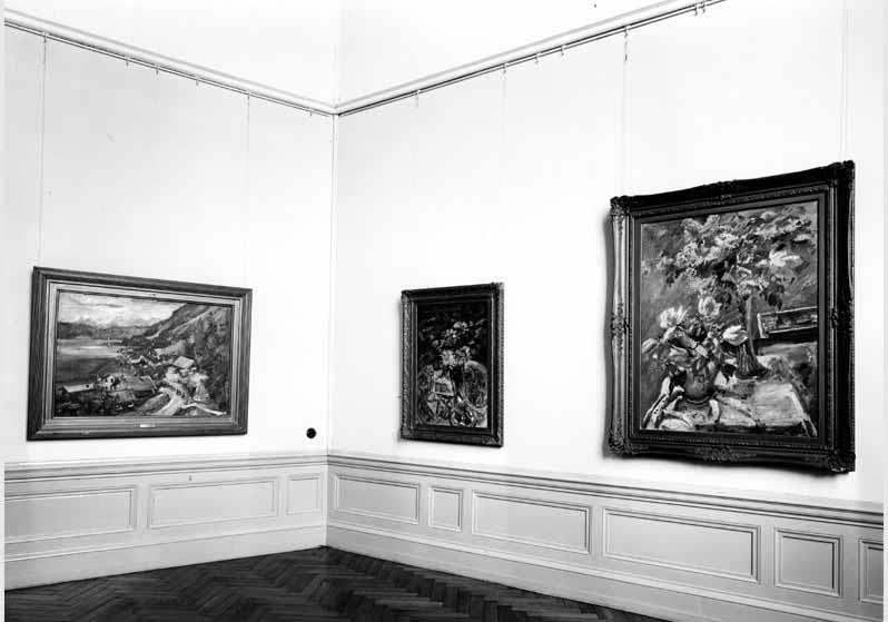Blick in die Ausstellung "Lovis Corinth zum 100. Geburtstag" vom 21. Juli 1958 - 18. Sept.1958 in der Nationalgalerie