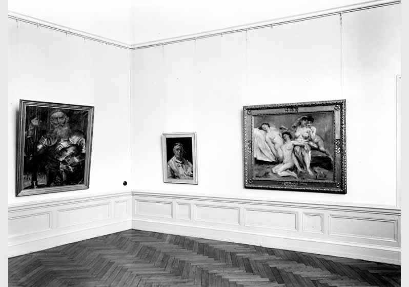 Blick in die Ausstellung "Lovis Corinth zum 100. Geburtstag" vom 21. Juli 1958 - 18. Sept.1958 in der Nationalgalerie