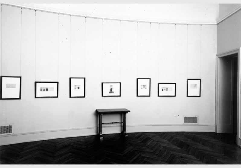 Blick in die Ausstellung "Karl Friedrich Schinkel 1781-1841" vom 16. Dez. 1961 - 11. März 1962 in der Nationalgalerie