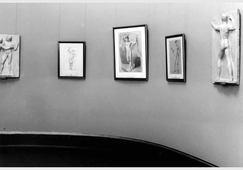 Blick in die Ausstellung "Johann Gottfried Schadow 1764 - 1850 - Bildwerke, Zeichnungen und Druckgraphik" vom 31. Okt. 1964 - Juli 1965 in der Nationalgalerie