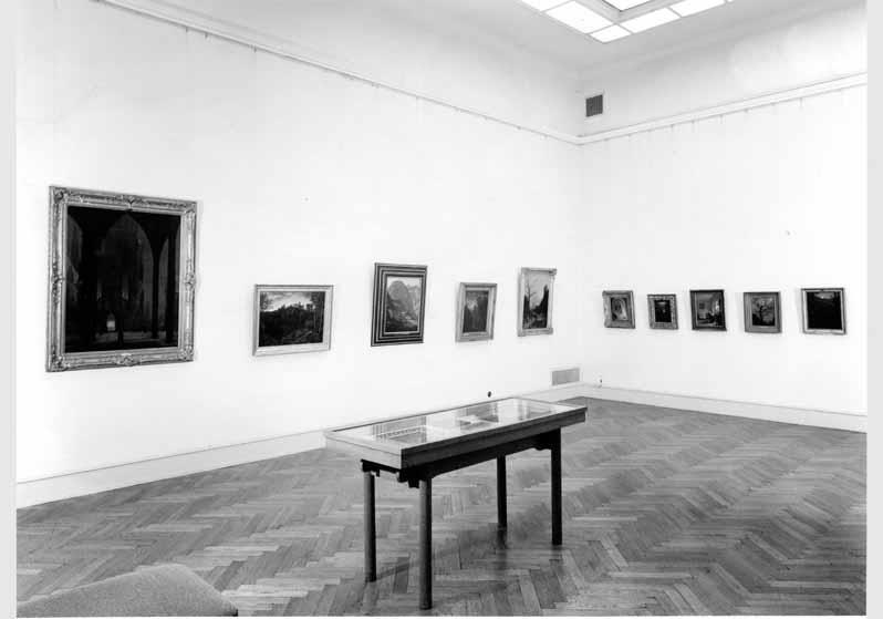Blick in die Ausstellung "Deutsche Romantik - Gemälde und Zeichnungen" vom 11. Aug. 1965 - Okt. 1965 in der Nationalgalerie
