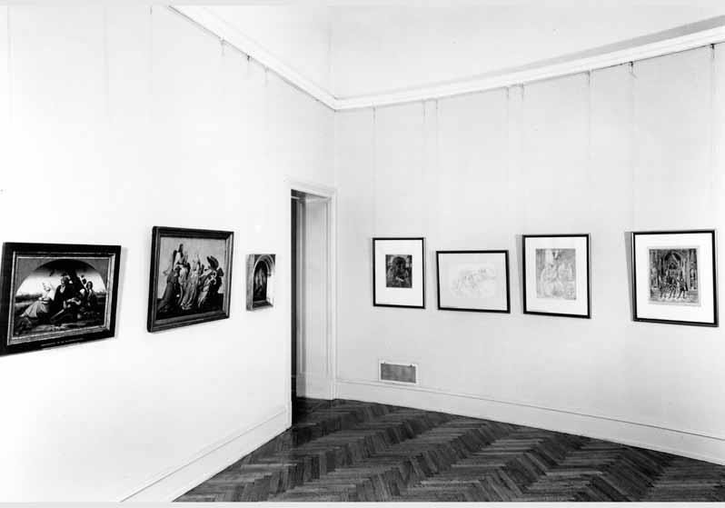 Blick in die Ausstellung "Deutsche Romantik - Gemälde und Zeichnungen" vom 11. Aug. 1965 - Okt. 1965 in der Nationalgalerie