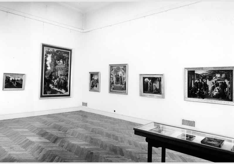 Blick in die Ausstellung "Deutsche Romantik - Gemälde und Zeichnungen" vom 11. Aug. 1965 - Okt. 1965 in der Nationalgalerie