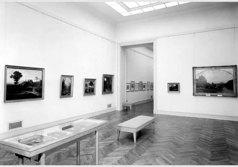 Blick in die Ausstellung "Deutsche Romantik - Gemälde und Zeichnungen" vom 11. Aug. 1965 - Okt. 1965 in der Nationalgalerie