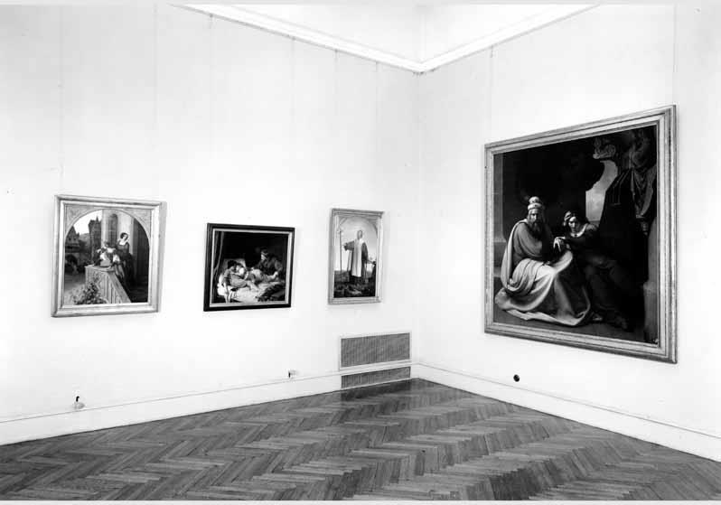 Blick in die Ausstellung "Deutsche Romantik - Gemälde und Zeichnungen" vom 11. Aug. 1965 - Okt. 1965 in der Nationalgalerie