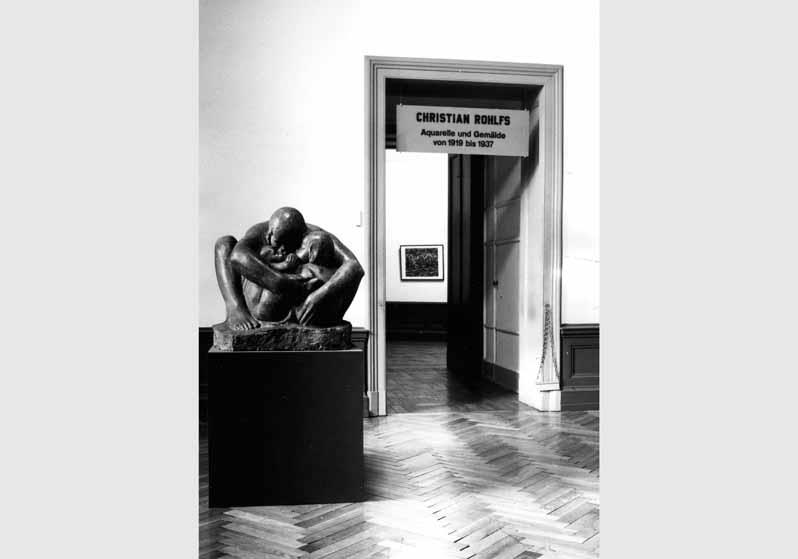 Blick in die Kabinett-Ausstellung "Christian Rohlfs 1849 - 1938 - Aquarelle und Gemälde von 1919 bis 1937 aus Sammlungen der DDR" vom 08. Jan. 1988 - 28. Febr. 1988 in der Nationalgalerie