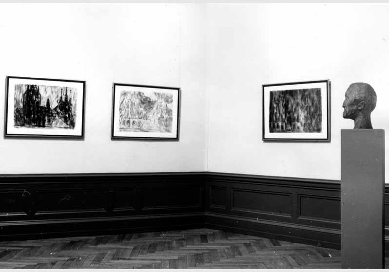Blick in die Kabinett-Ausstellung "Christian Rohlfs 1849 - 1938 - Aquarelle und Gemälde von 1919 bis 1937 aus Sammlungen der DDR" vom 08. Jan. 1988 - 28. Febr. 1988 in der Nationalgalerie