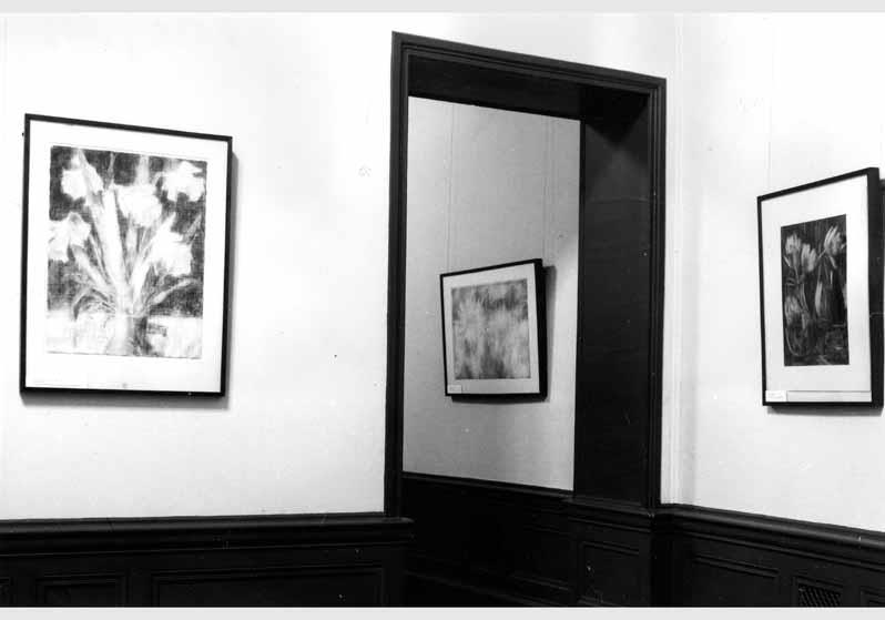 Blick in die Kabinett-Ausstellung "Christian Rohlfs 1849 - 1938 - Aquarelle und Gemälde von 1919 bis 1937 aus Sammlungen der DDR" vom 08. Jan. 1988 - 28. Febr. 1988 in der Nationalgalerie