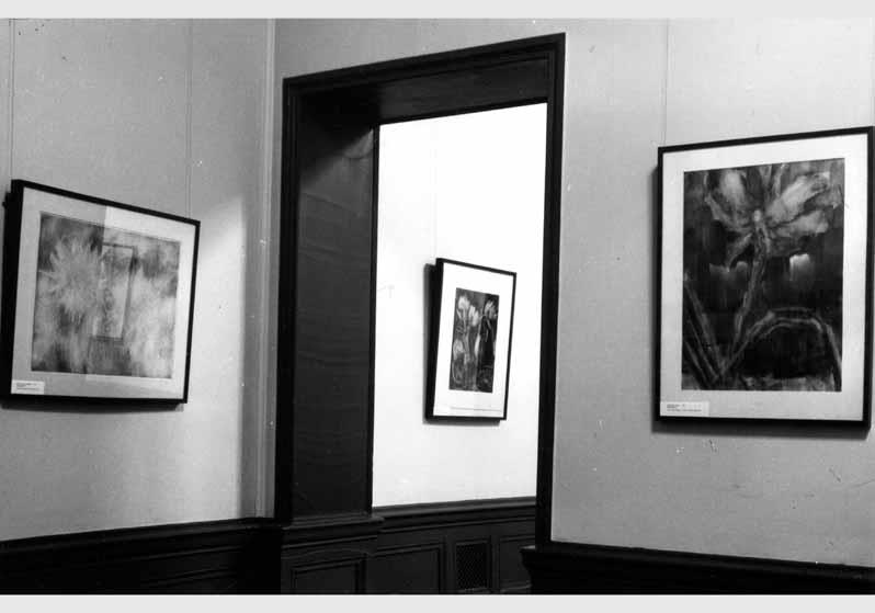 Blick in die Kabinett-Ausstellung "Christian Rohlfs 1849 - 1938 - Aquarelle und Gemälde von 1919 bis 1937 aus Sammlungen der DDR" vom 08. Jan. 1988 - 28. Febr. 1988 in der Nationalgalerie