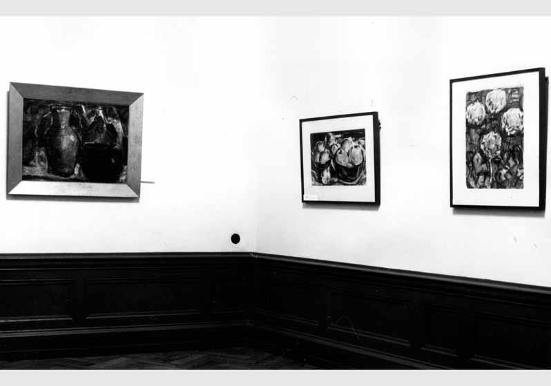 Blick in die Kabinett-Ausstellung "Christian Rohlfs 1849 - 1938 - Aquarelle und Gemälde von 1919 bis 1937 aus Sammlungen der DDR" vom 08. Jan. 1988 - 28. Febr. 1988 in der Nationalgalerie