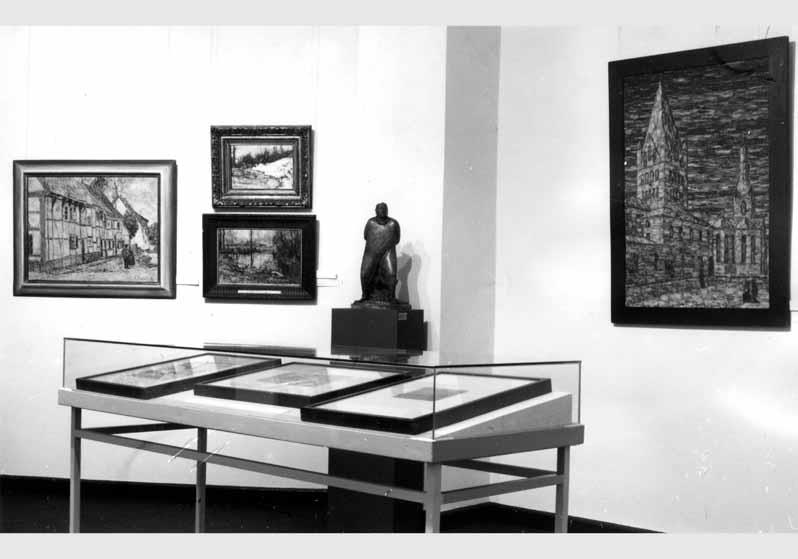Blick in die Kabinett-Ausstellung "Christian Rohlfs 1849 - 1938 - Aquarelle und Gemälde von 1919 bis 1937 aus Sammlungen der DDR" vom 08. Jan. 1988 - 28. Febr. 1988 in der Nationalgalerie