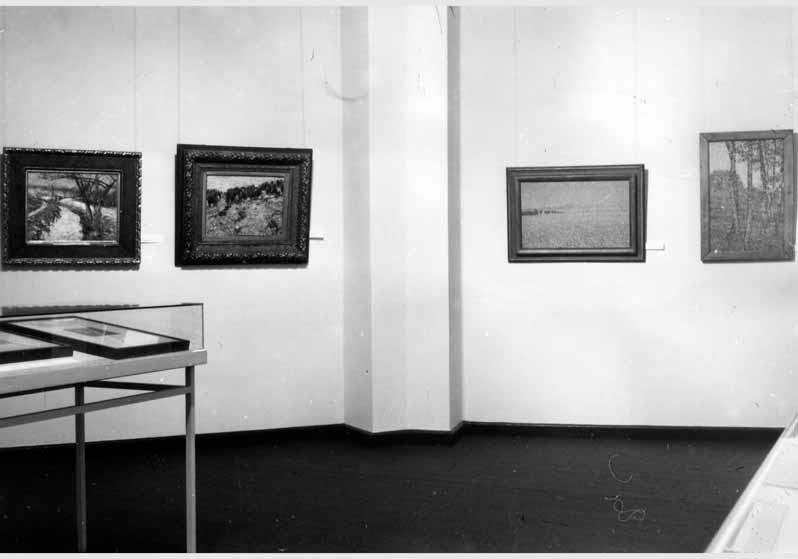 Blick in die Kabinett-Ausstellung "Christian Rohlfs 1849 - 1938 - Aquarelle und Gemälde von 1919 bis 1937 aus Sammlungen der DDR" vom 08. Jan. 1988 - 28. Febr. 1988 in der Nationalgalerie