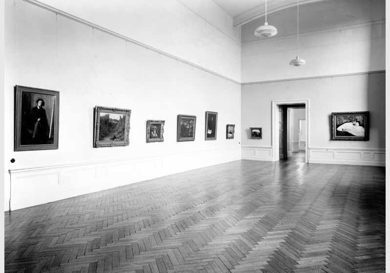 Blick in die Ausstellung "Von Delacroix bis Picasso - Ein Jahrhundert französischer Malerei" vom 04. Sept. 1965 - 20. Okt. 1965 in der Nationalgalerie