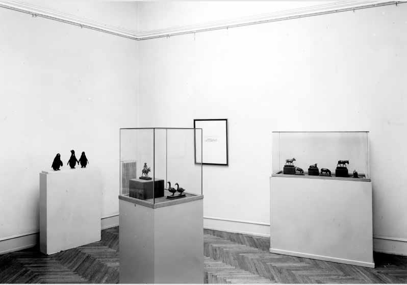 Blick in die Ausstellung "August Gaul" in der Nationalgalerie