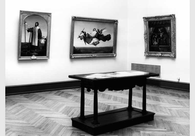 Blick in die Ausstellung "Die Sammlung Wagener - aus der Vorgeschichte der National-Galerie" vom 24. März 1976 - 15. Mai 1976 in der Nationalgalerie