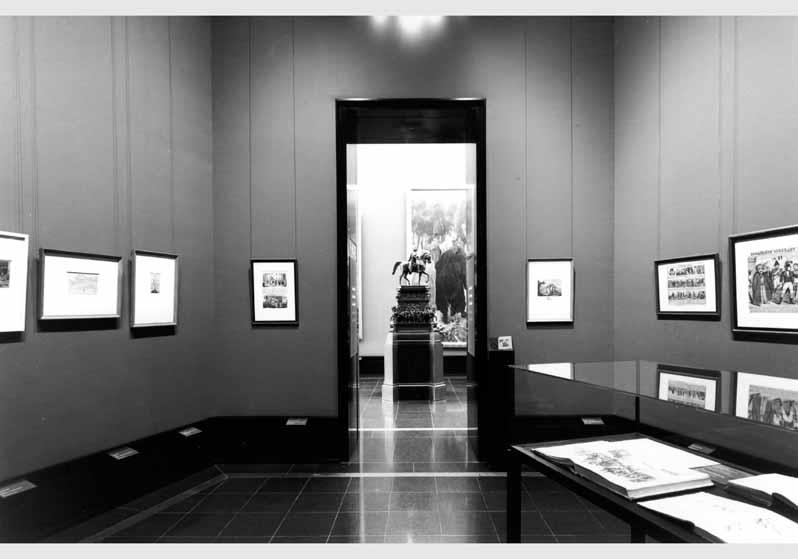 Blick in die Kabinett-Ausstellung "Landschaft, Revolution, Geschichte - Adolph Menzel Die Bittschrift" vom 08. Aug. 2002 - 10. Nov. 2002 in der Alten Nationalgalerie
