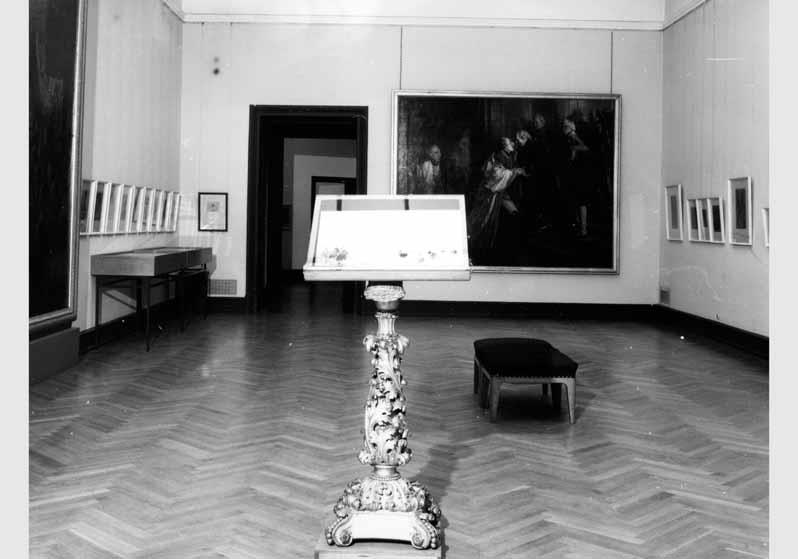 Blick in die Ausstellung "Adolph Menzel - Gemälde und Zeichnungen" vom 04. Juli 1980 - 02. Nov. 1980 in der Nationalgalerie