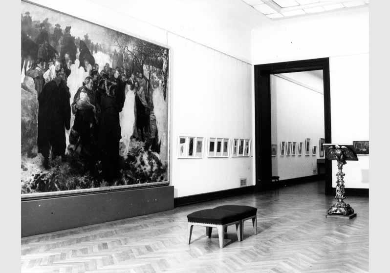Blick in die Ausstellung "Adolph Menzel - Gemälde und Zeichnungen" vom 04. Juli 1980 - 02. Nov. 1980 in der Nationalgalerie