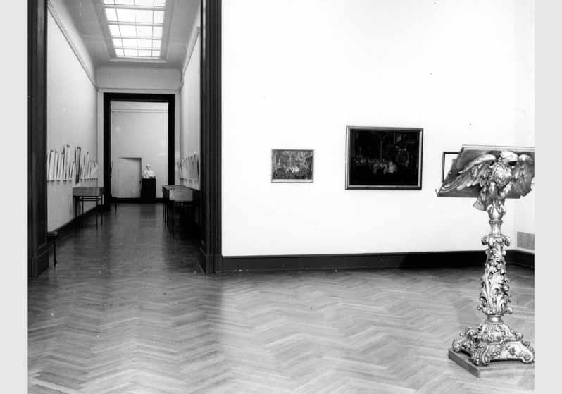 Blick in die Ausstellung "Adolph Menzel - Gemälde und Zeichnungen" vom 04. Juli 1980 - 02. Nov. 1980 in der Nationalgalerie
