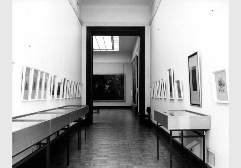 Blick in die Ausstellung "Adolph Menzel - Gemälde und Zeichnungen" vom 04. Juli 1980 - 02. Nov. 1980 in der Nationalgalerie