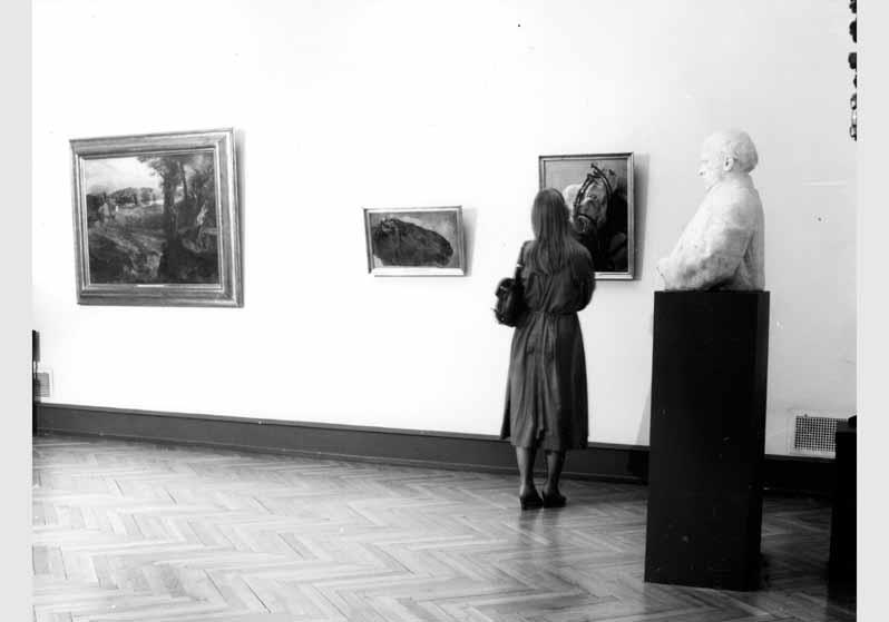 Besucher in der Ausstellung "Adolph Menzel - Gemälde und Zeichnungen" vom 04. Juli 1980 - 02. Nov. 1980 in der Nationalgalerie