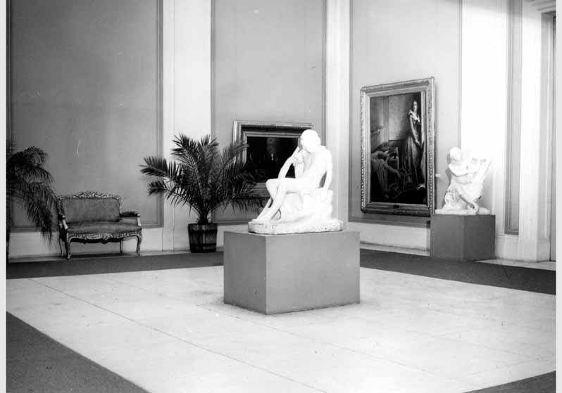 Blick in die Ausstellung "Von Courbet bis Cézanne - französische Malerei 1848 - 1886" vom 10. Dez. 1982 - 20. Febr. 1983 in der Nationalgalerie