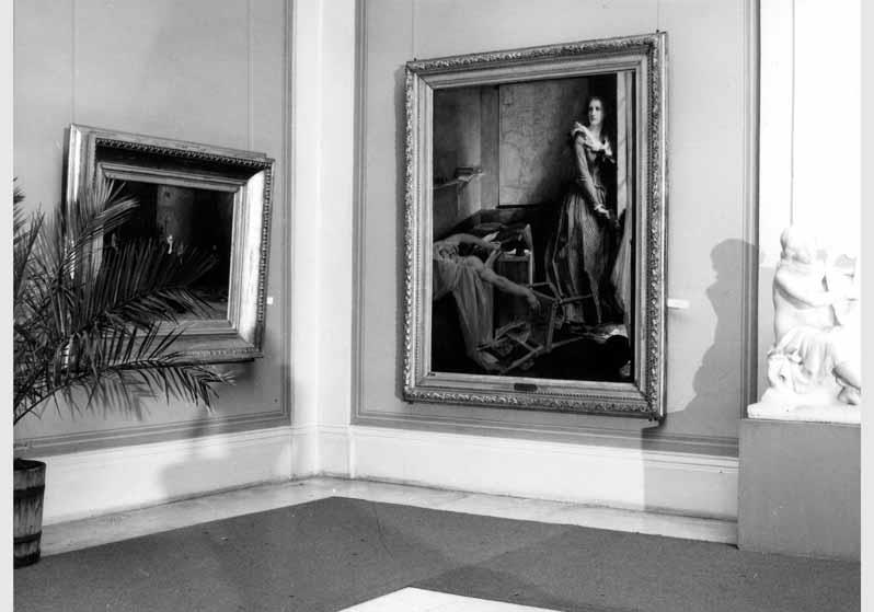 Blick in die Ausstellung "Von Courbet bis Cézanne - französische Malerei 1848 - 1886" vom 10. Dez. 1982 - 20. Febr. 1983 in der Nationalgalerie