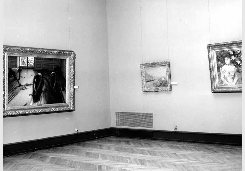 Blick in die Ausstellung "Von Courbet bis Cézanne - französische Malerei 1848 - 1886" vom 10. Dez. 1982 - 20. Febr. 1983 in der Nationalgalerie