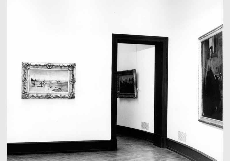 Blick in die Ausstellung "Von Courbet bis Cézanne - französische Malerei 1848 - 1886" vom 10. Dez. 1982 - 20. Febr. 1983 in der Nationalgalerie