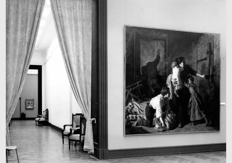 Blick in die Ausstellung "Von Courbet bis Cézanne - französische Malerei 1848 - 1886" vom 10. Dez. 1982 - 20. Febr. 1983 in der Nationalgalerie