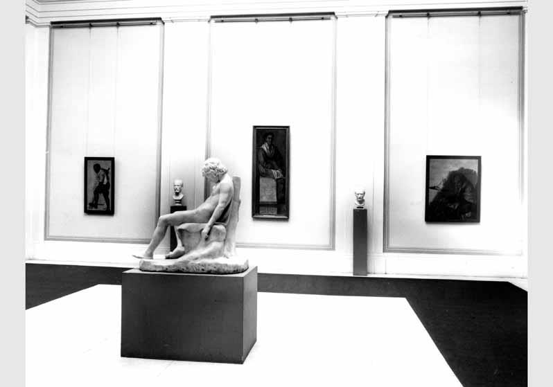 Blick in die Ausstellung der Nationalgalerie, Raum 1