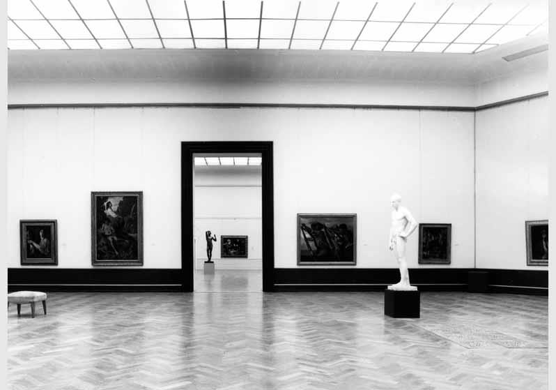 Blick in die Ausstellung der Alten Nationalgalerie, 1. Cornelius-Saal