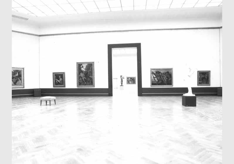 Blick in die Ausstellung der Alten Nationalgalerie, 1. Cornelius-Saal