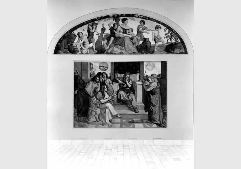 Blick auf die Wandgemälde der Casa Bartholdy in der Nationalgalerie