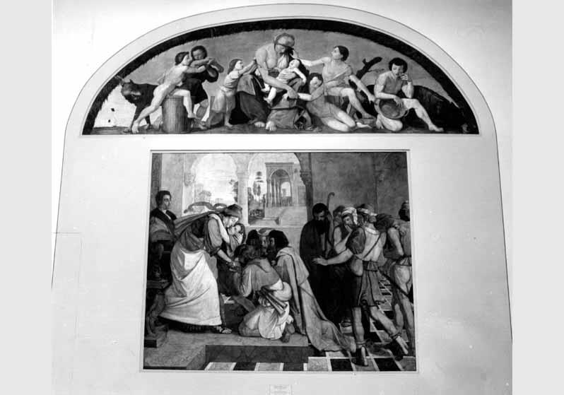 Blick auf die Wandgemälde der Casa Bartholdy in der Nationalgalerie