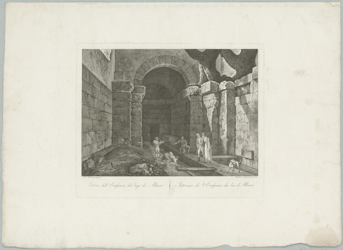 Interno dell`emissario del Lago di Albano