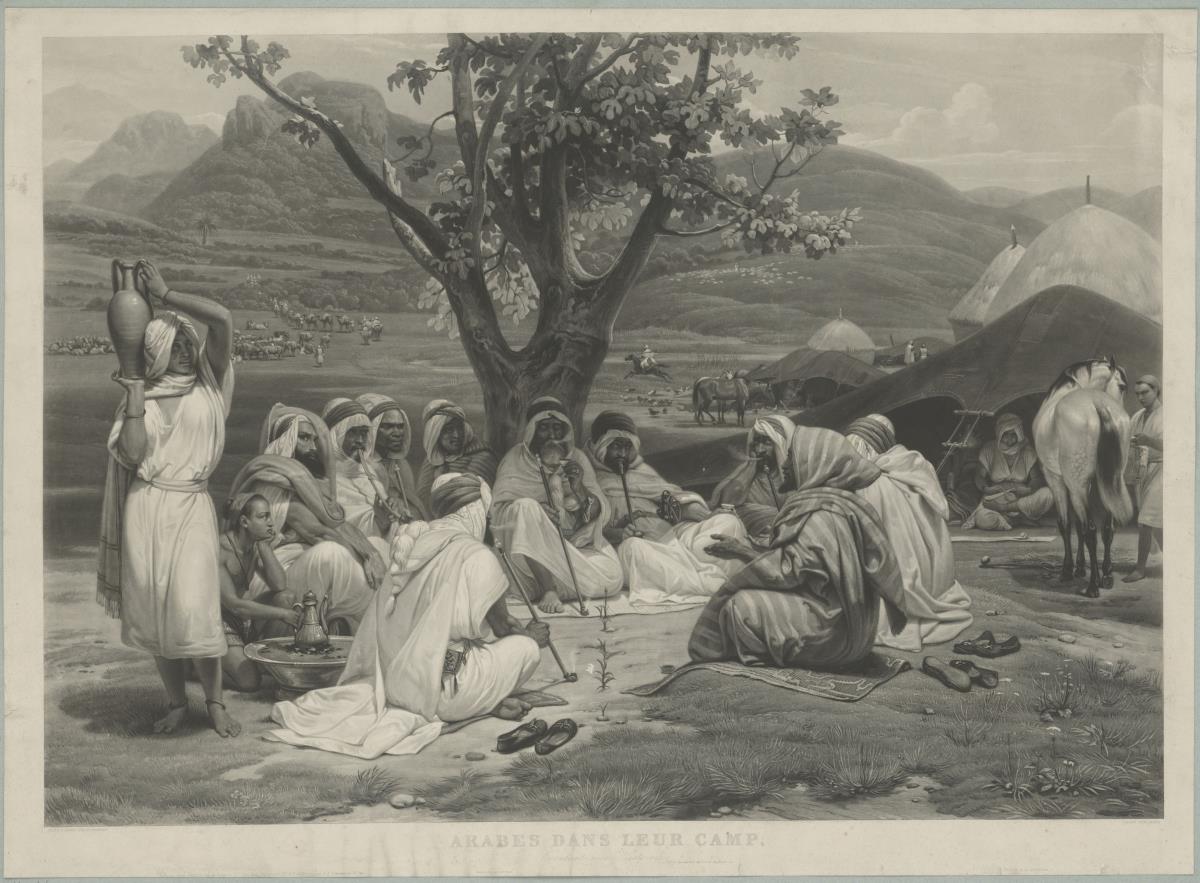 Arabes dans leur Camp écoutant une Histoire