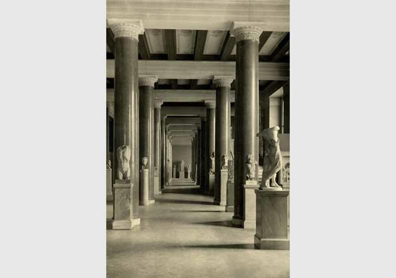 Aufstellung der Antikensammlung im Alten Museum, Nordsaal 5, Griechische Kunst des 4. Jahrhunderts