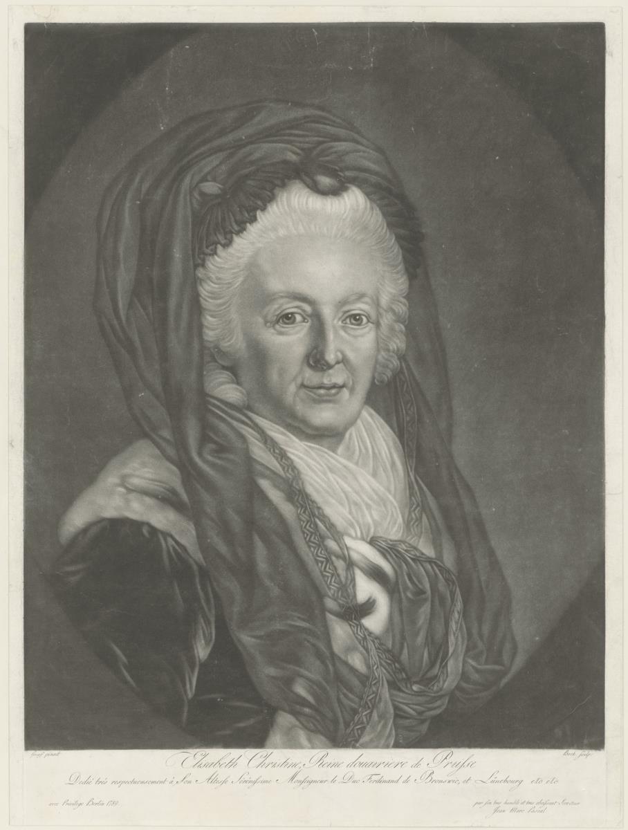 Porträt der Königin Elisabeth Christine von Preußen als Witwe