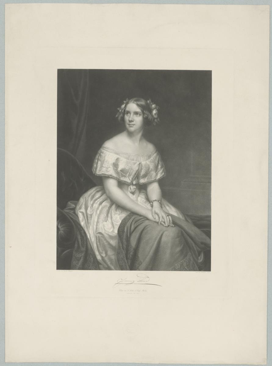 Porträt der Sängerin Jenny Lind