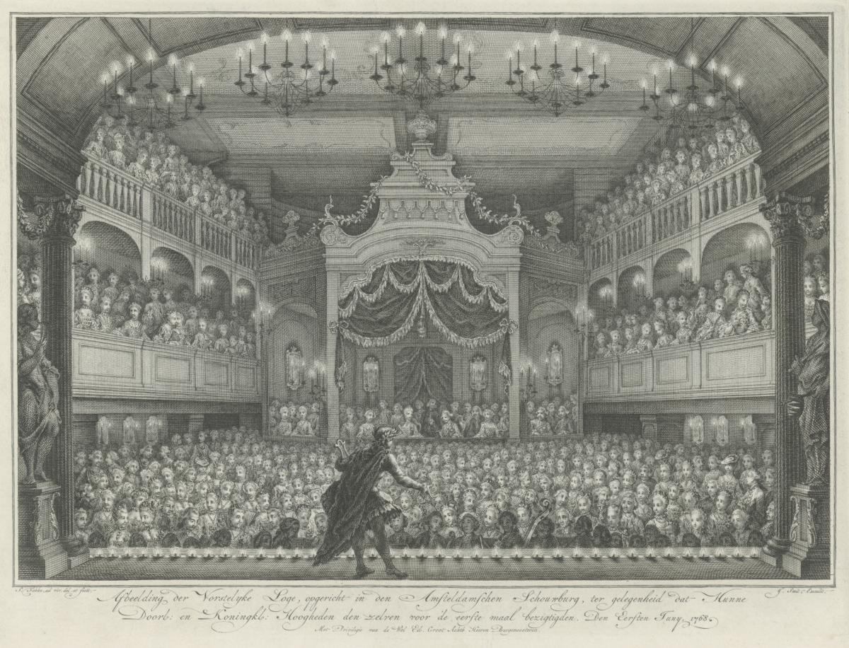 Inneres des Schouwburg-Theaters in Amsterdam