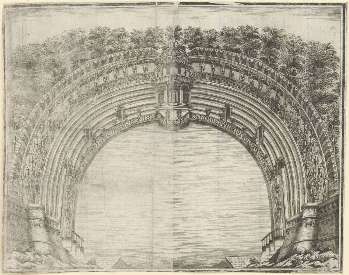Zuschauerraum des Teichtheaters in Palazzo Ducale in Parma