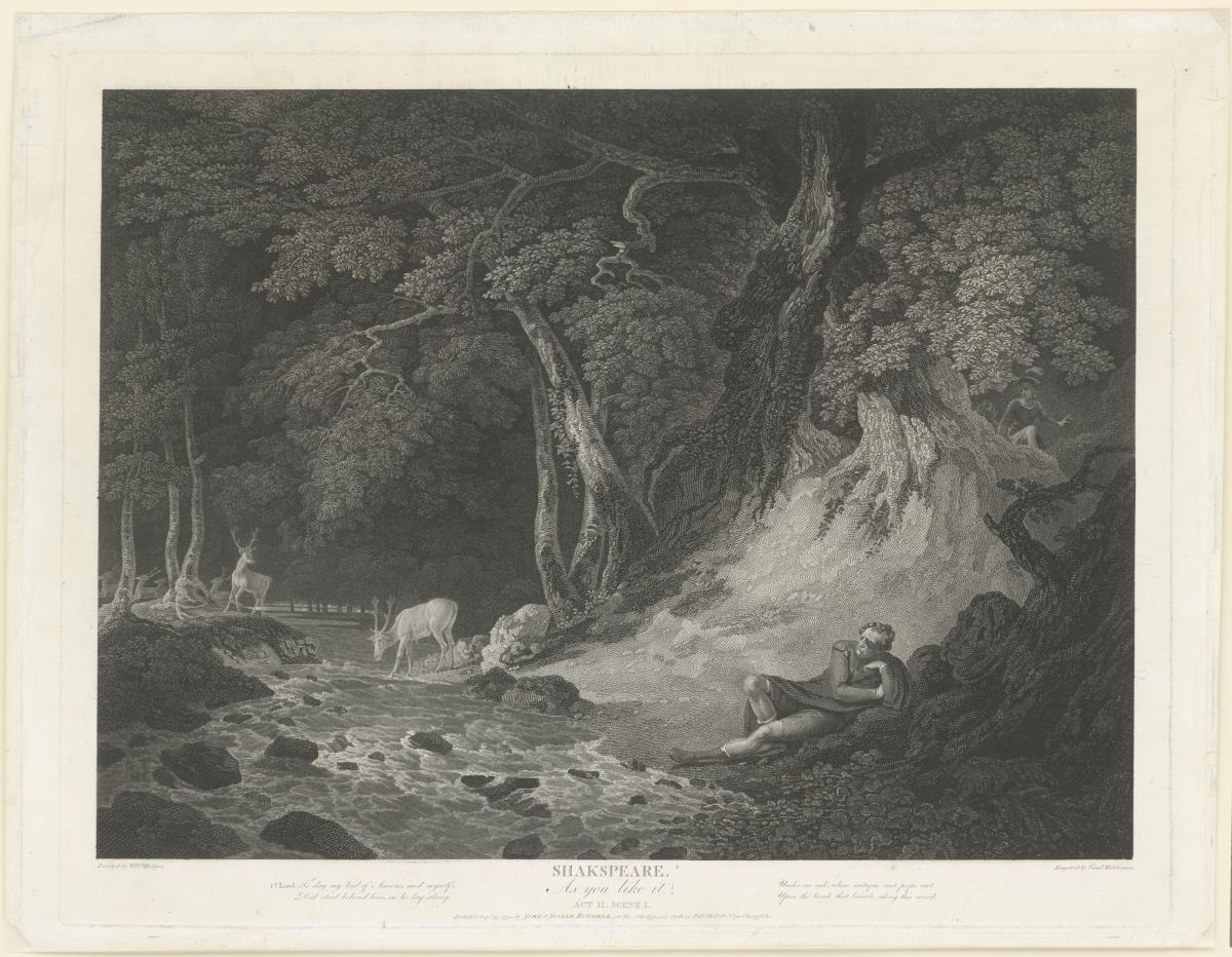 Shakespeare Gallery: Wie es Euch gefällt, von William Shakespeare, 2. Akt, 1. Szene